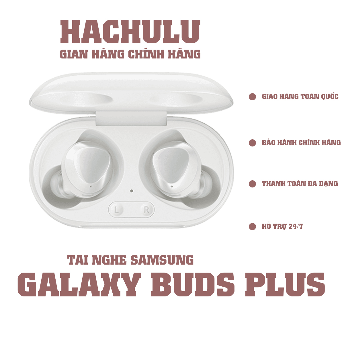 Thiết Bị Bluetooth Samsung SM-R175 - Tai Nghe True Wireless Samsung Galaxy Buds+ ( Plus ) - Hàng Chính Hãng