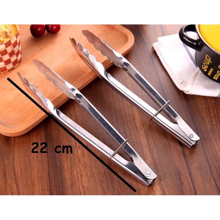 Kẹp gắp thực phẩm nóng lạnh inox không rỉ cao cấp