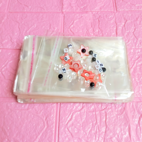 500g Túi Opp dán mép 8x10cm - Túi ni lông băng keo dán miệng - Bao nilon dán miệng