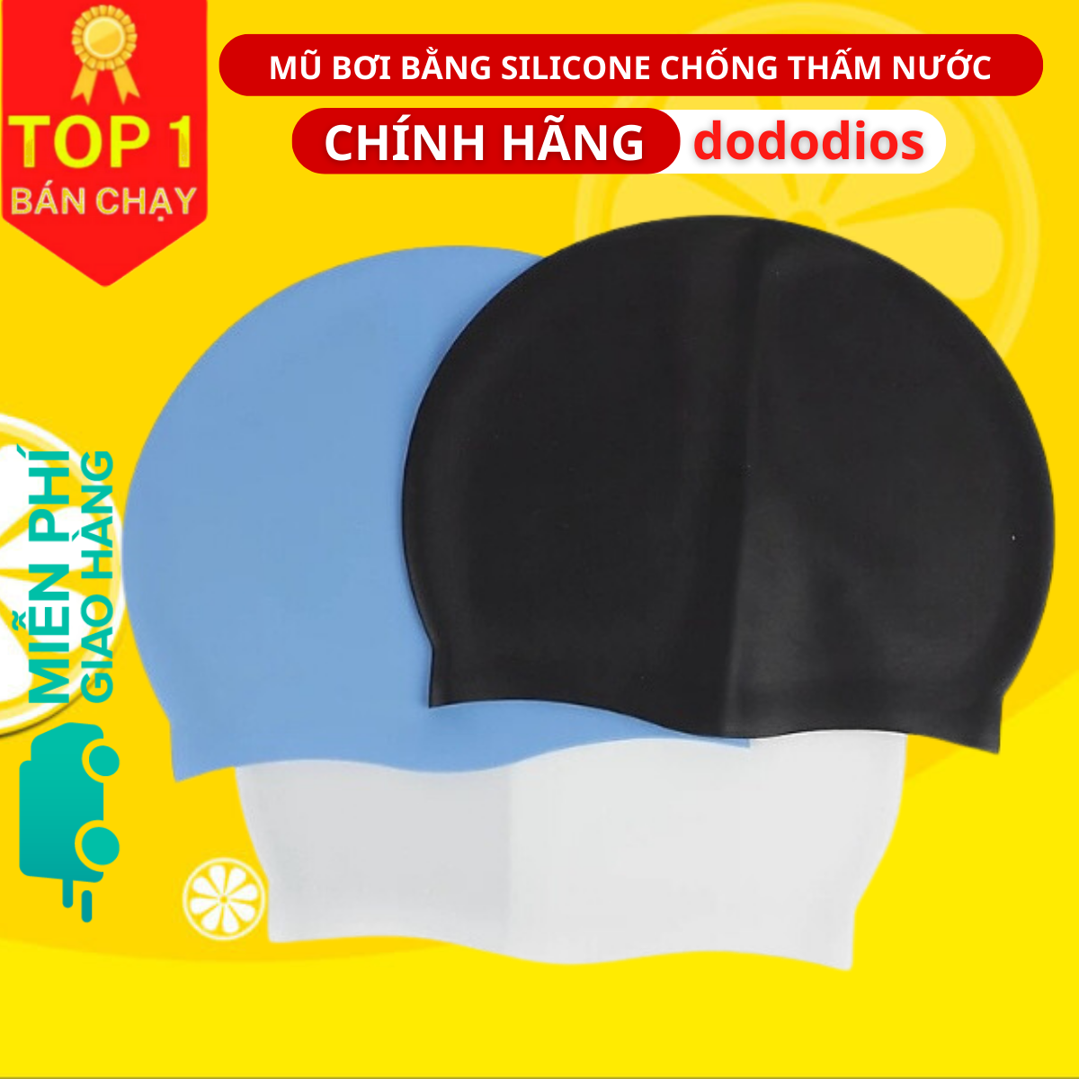 Mũ bơi, nón bơi người lớn nam nữ che tai silicon chống nước - nón mũ bơi người lớn cao cấp mang êm chống nước rất tốt - mũ bơi, nón bơi người lớn nam nữ che tai silicon chống nước