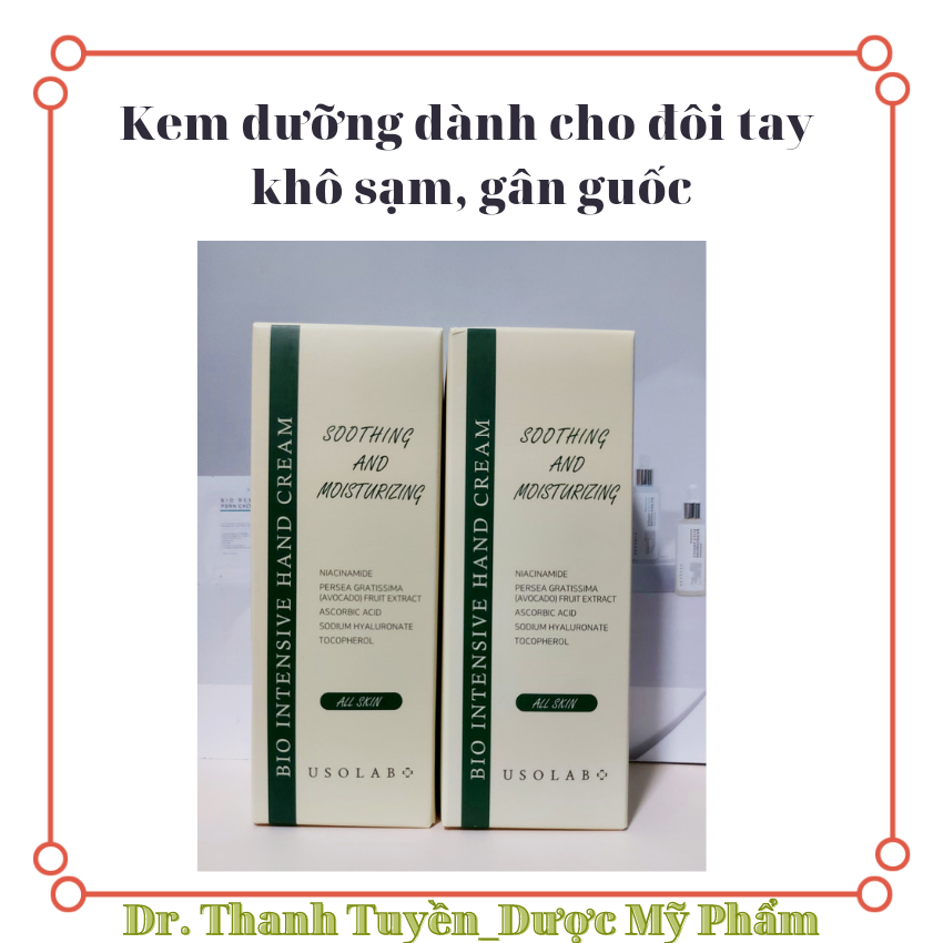 Kem dưỡng da tay ngăn ngừa lão hóa, khô sạm Usolab Bio Intensive Hand Cream