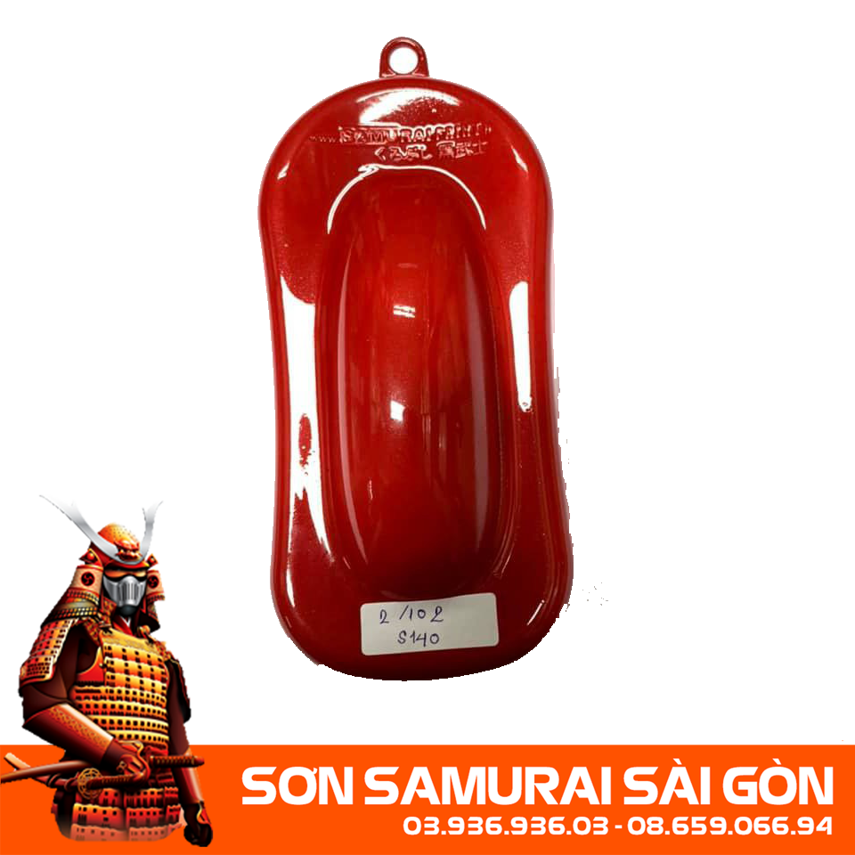 Sơn samurai s140* màu đỏ chính hãng - sơn phun xe máy kurobushi/ samurai sài gòn