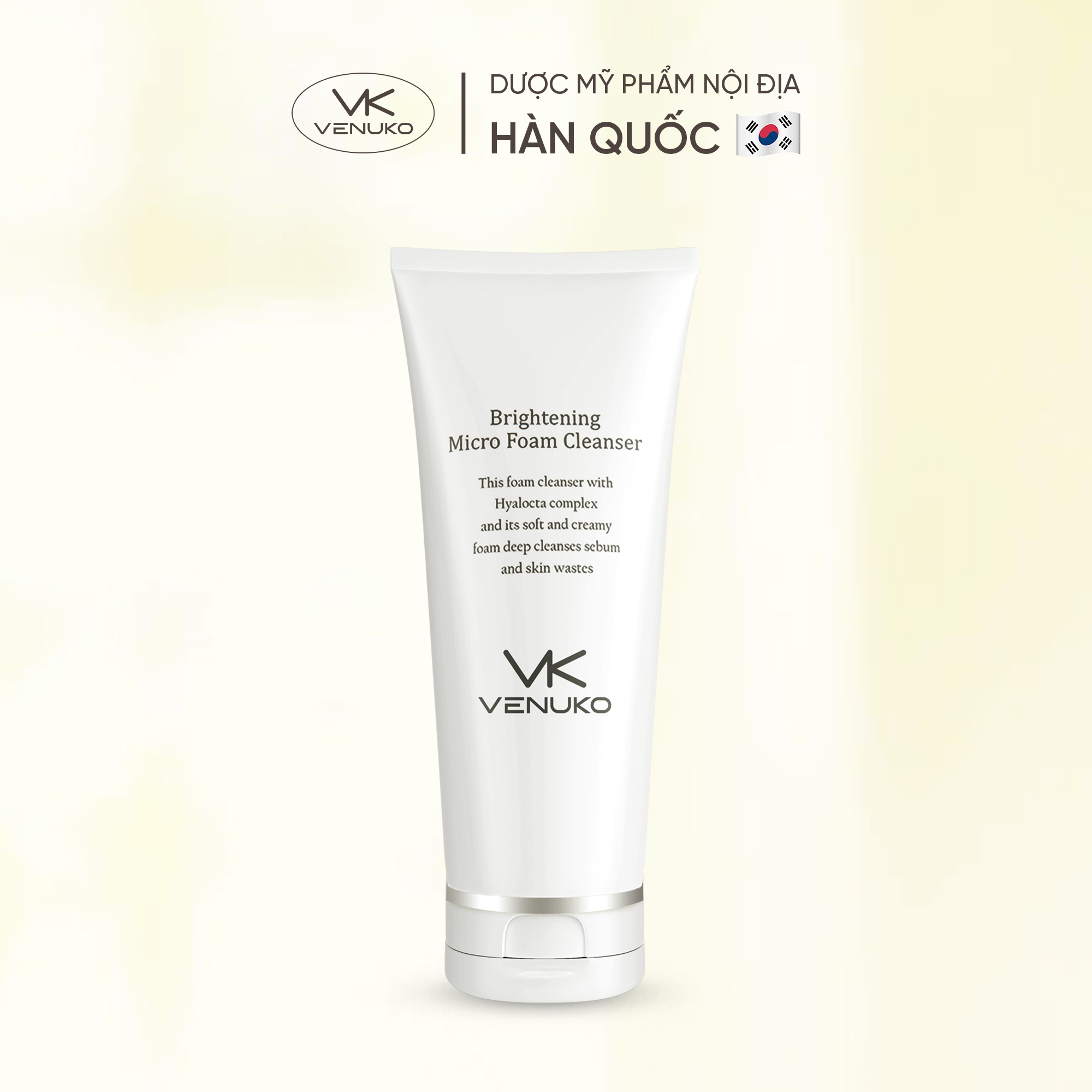 Sửa rửa mặt dưỡng trắng tạo bọt Venuko 150ml