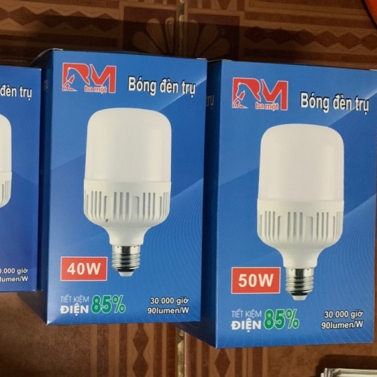 Bóng đèn led bulb siêu sáng tiết kiệm điện đúng công suất thương hiệu ba một 50w