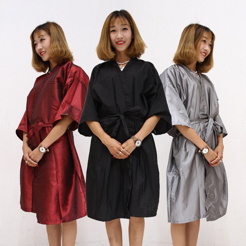Khăn choàng áo choàng kiểu kimono cho spa làm đẹp, salon tóc, hotel nghỉ dưỡng - giao màu ngẫu nhiên