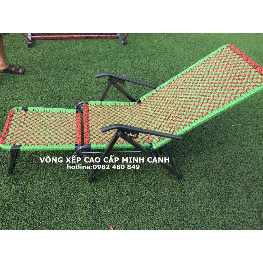 ghế xếp dây đan đài loan khung sơn tĩnh điện - Võng Xếp Thảo Điều