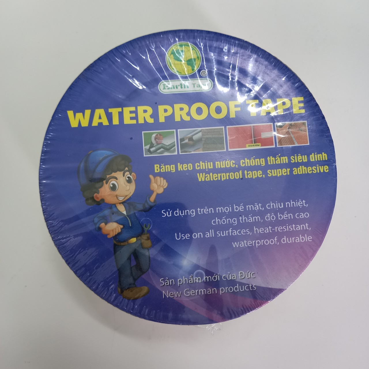 Băng keo chống dột chống thấm Earth Tape Đức 5cm x 5m - Keo dán đa năng siêu dính