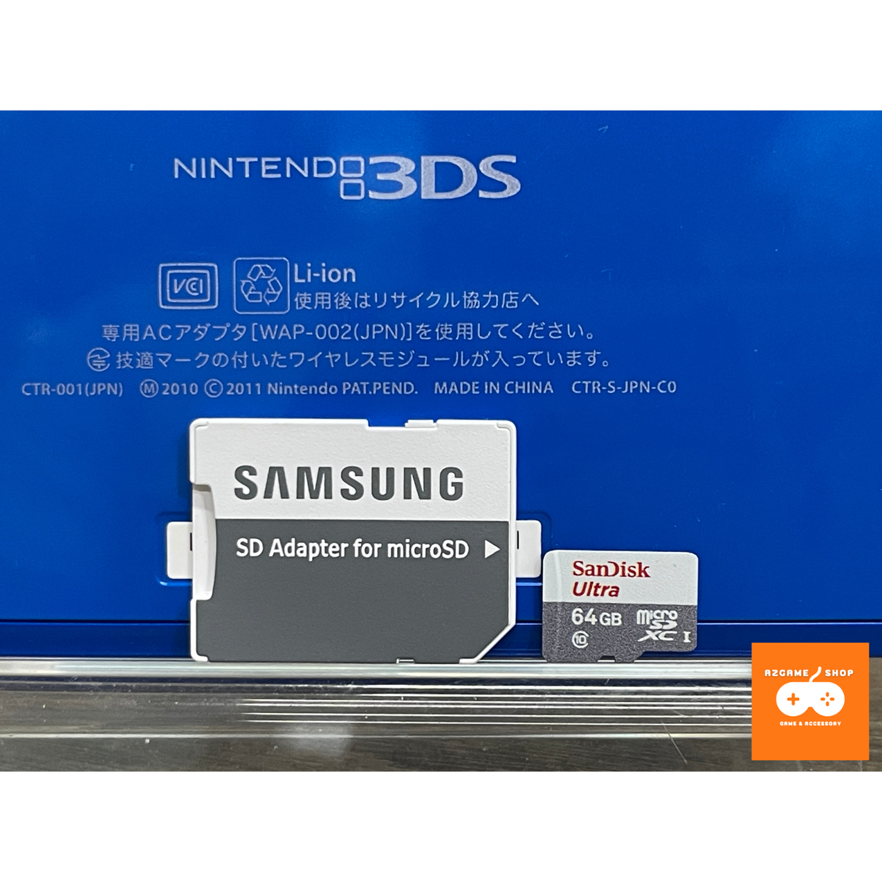 Combo áo thẻ + thẻ nhớ 64gb sẵn game cho nintendo 3ds new3ds