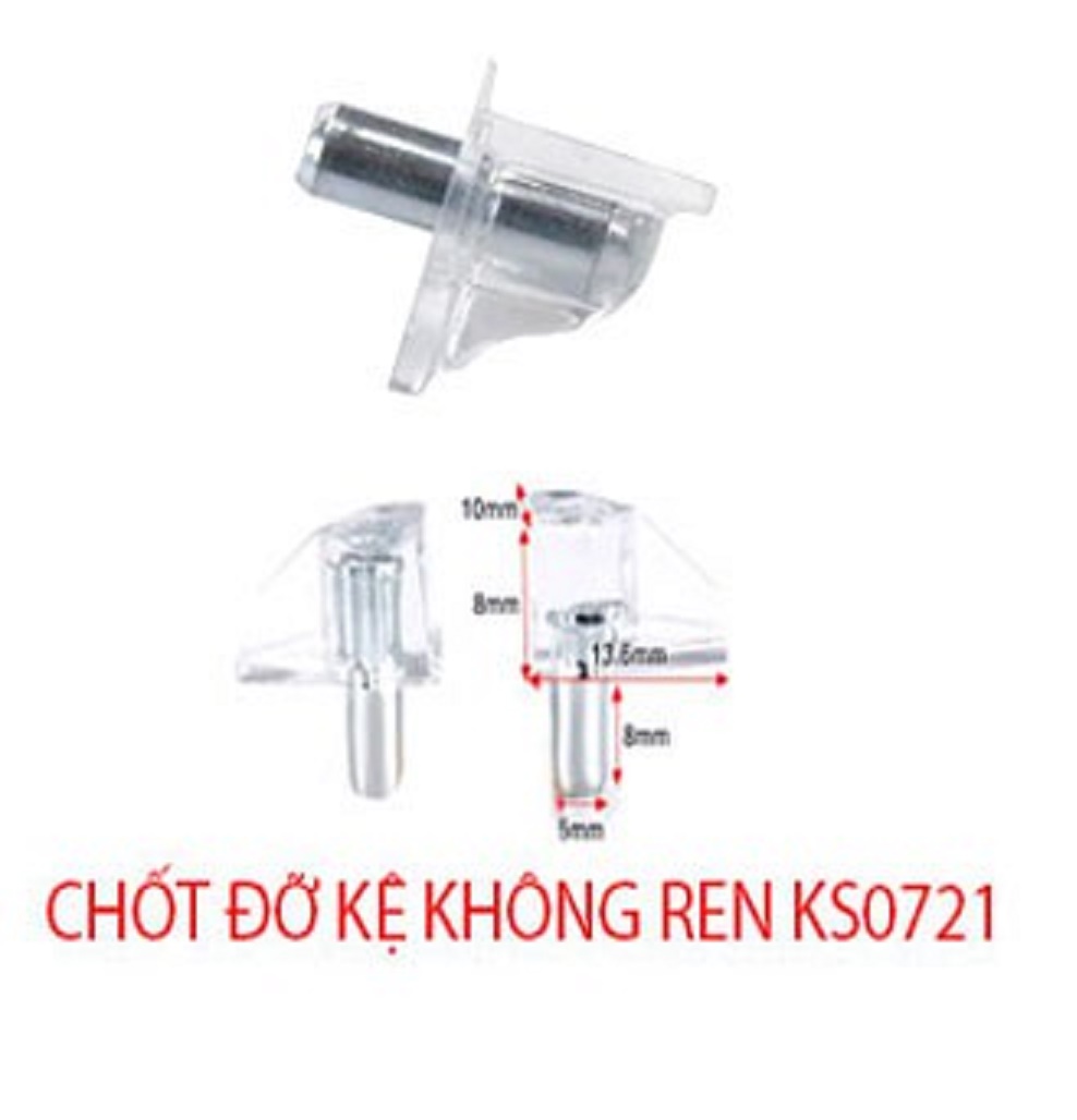 50 cái chốt đỡ đơt gỗ ,kính di động không ren ks0721
