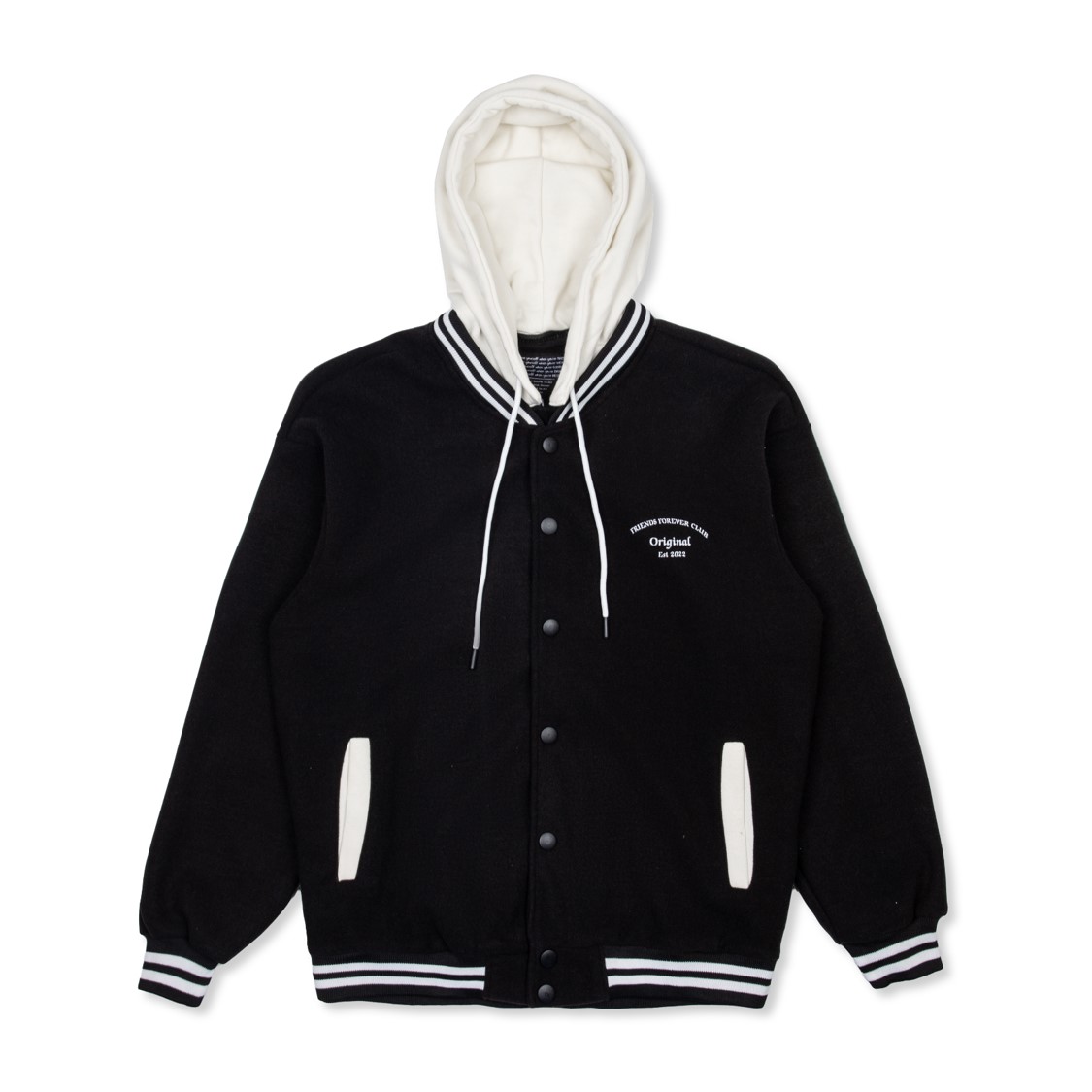 Áo khoác ff oversize friends forever hoodie varsity