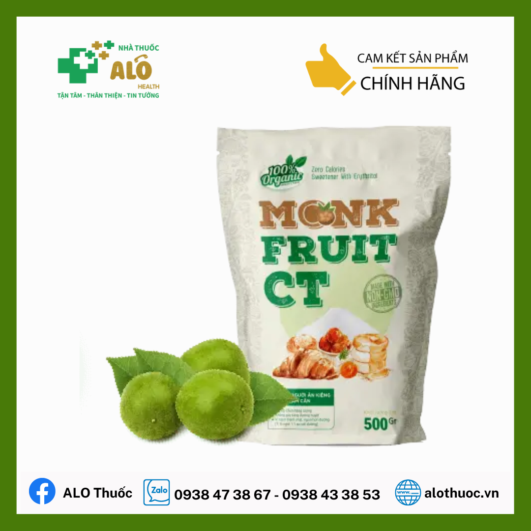 Đường ăn kiêng La hán quả Organic Hữu cơ | MonkFruit CT |