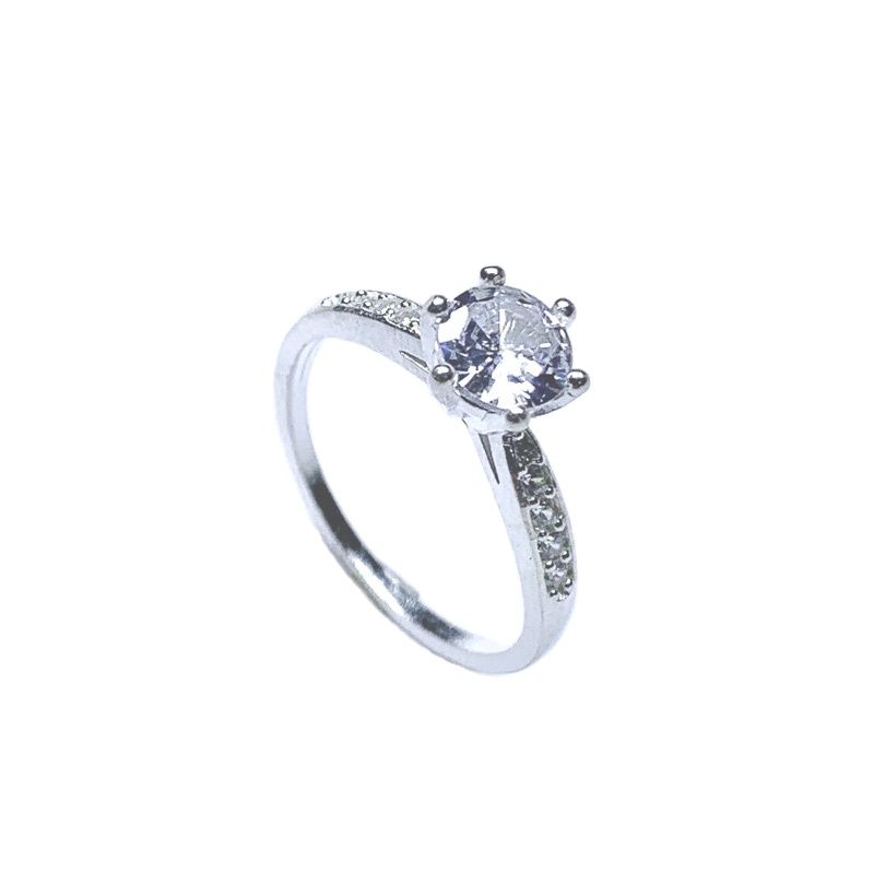 Nhẫn nữ bạc ta đá chủ 5ly sáng đẹp