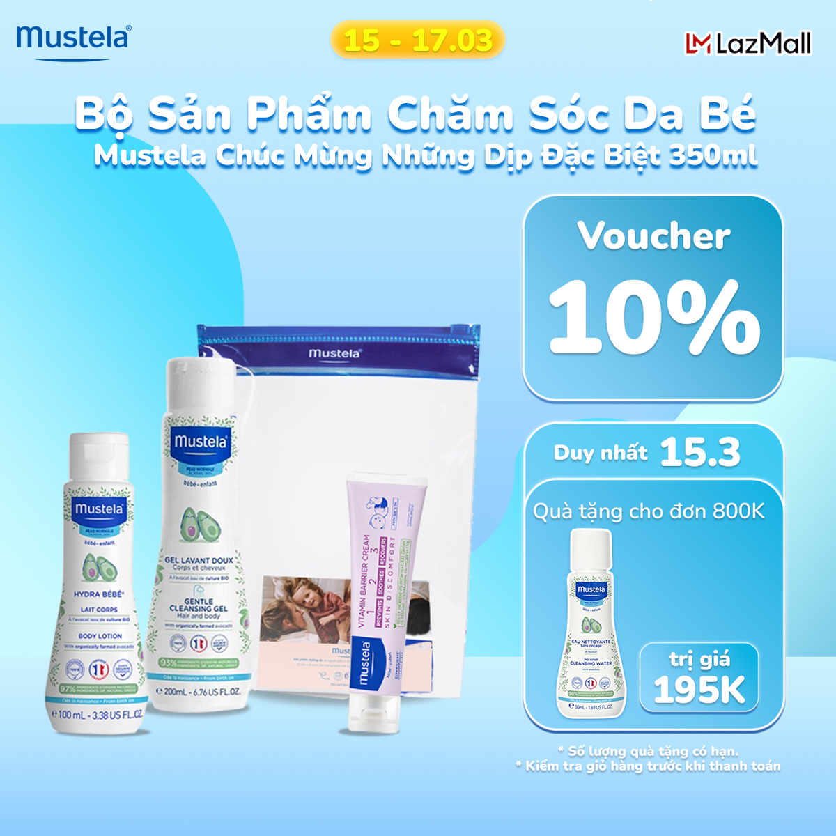 Bộ Sản Phẩm Mustela Chúc Mừng Những Dịp Đặc Biệt