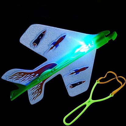 Bộ Đồ Chơi Máy Bay Bắn Thun Có Đèn Led Cho Bé - Bắn Máy Bay Có Đèn