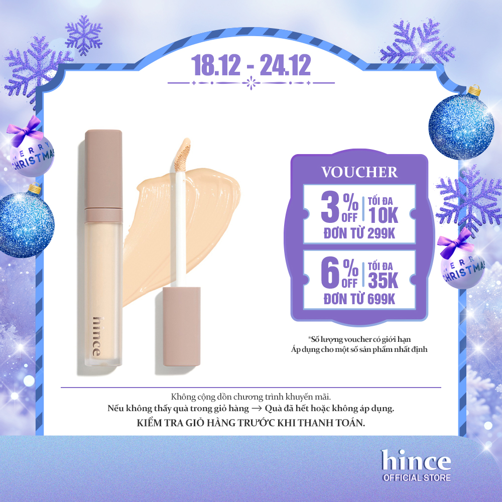 Kem che khuyết điểm bên màu lâu trôi hince Second Skin Cover Concealer 6.5g