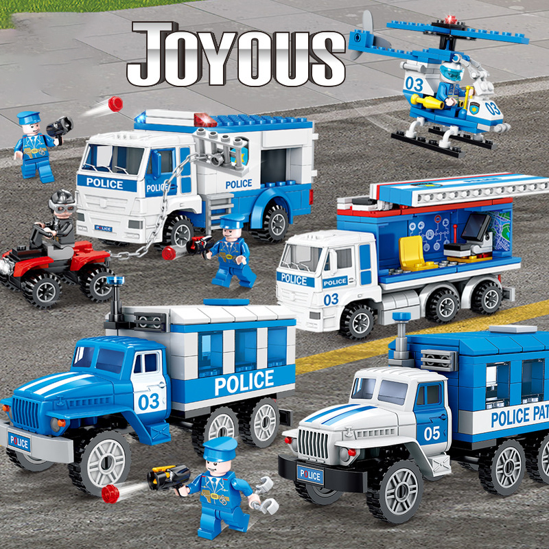 Lego xe cảnh sát - đồ chơi lắp ráp cho bé- 157+ chi tiết - babyboo