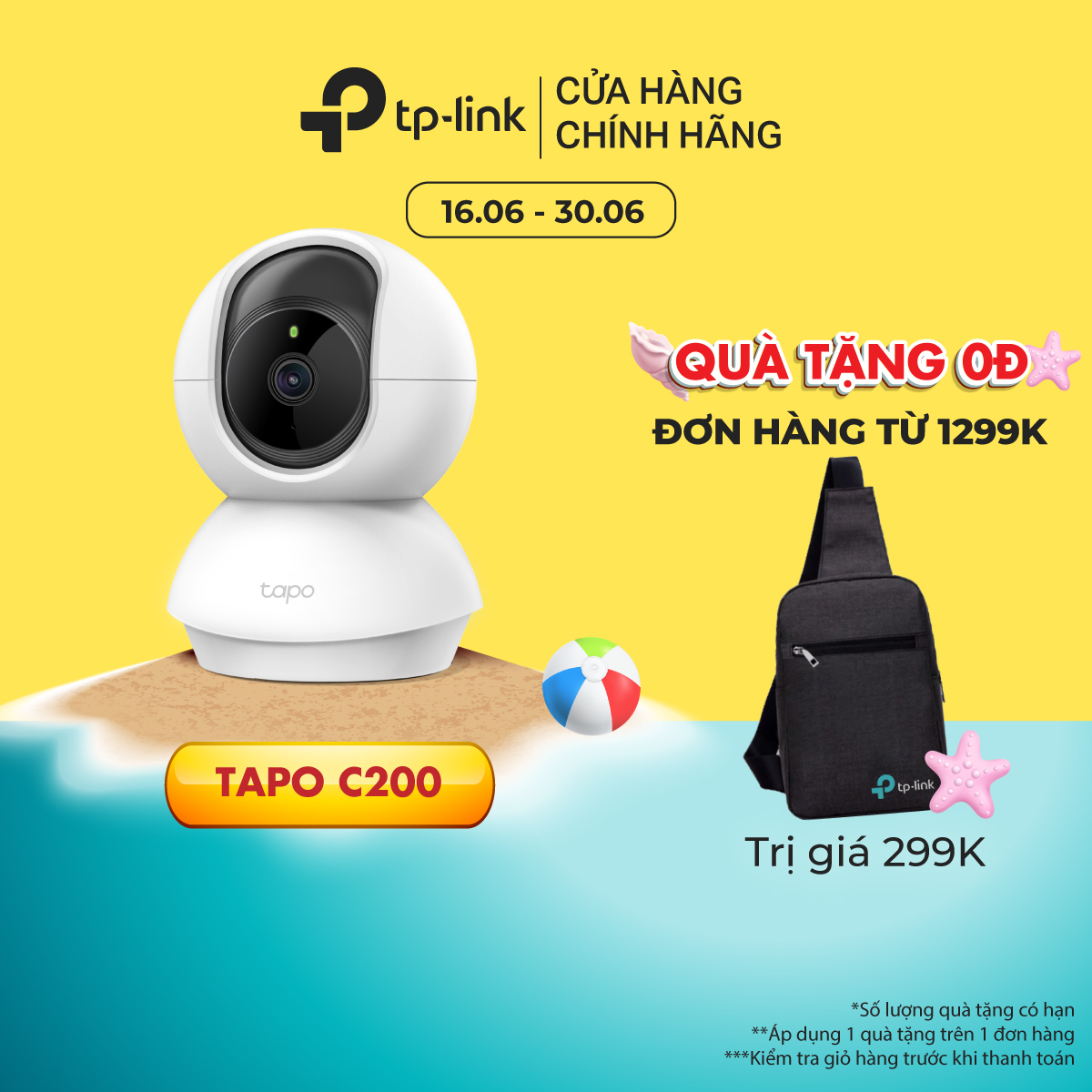 Camera Wifi TPLink Tapo C200 / C210 Smart IR Full HD 1080P