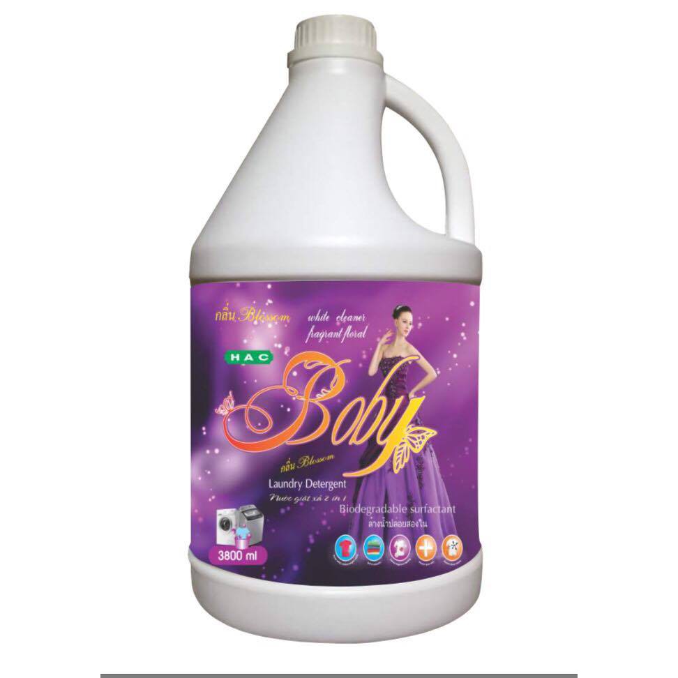 Nước giặt xả boby 3,8l tím