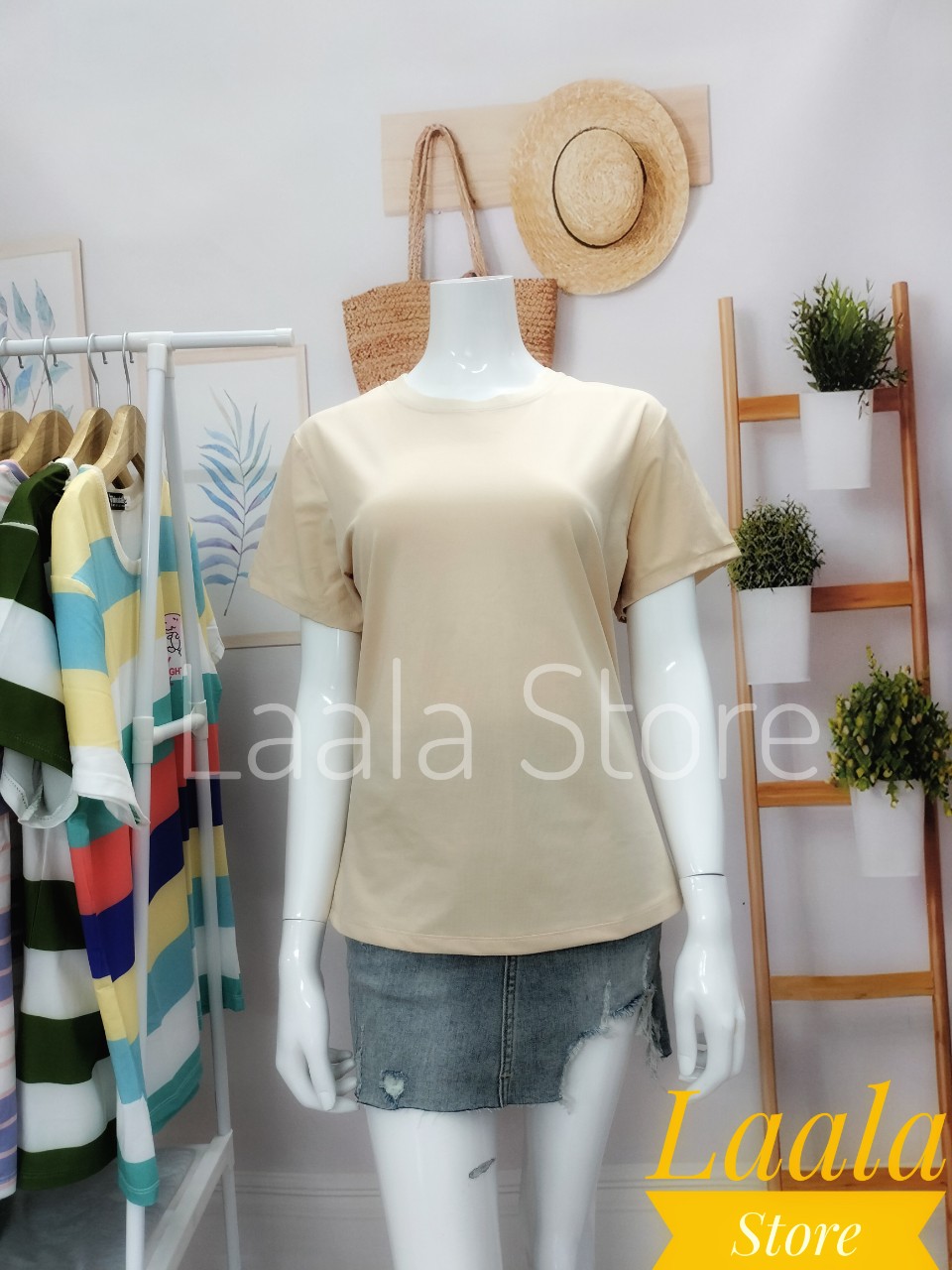 Áo thun trơn đen trắng xám basic nam nữ cổ tròn unisex t001