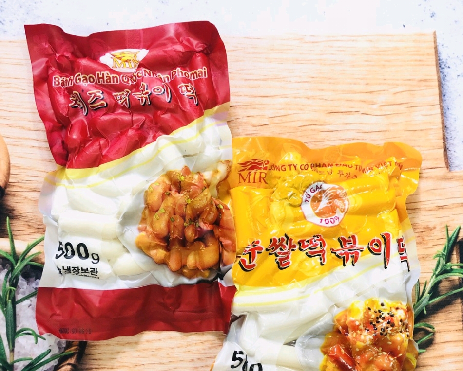 Bánh gạo Tokbokki Hàn Quốc gói 500gr