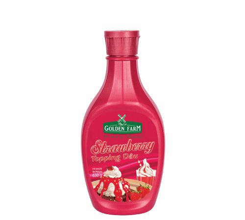 Sốt golden farm dâu chai 630gr