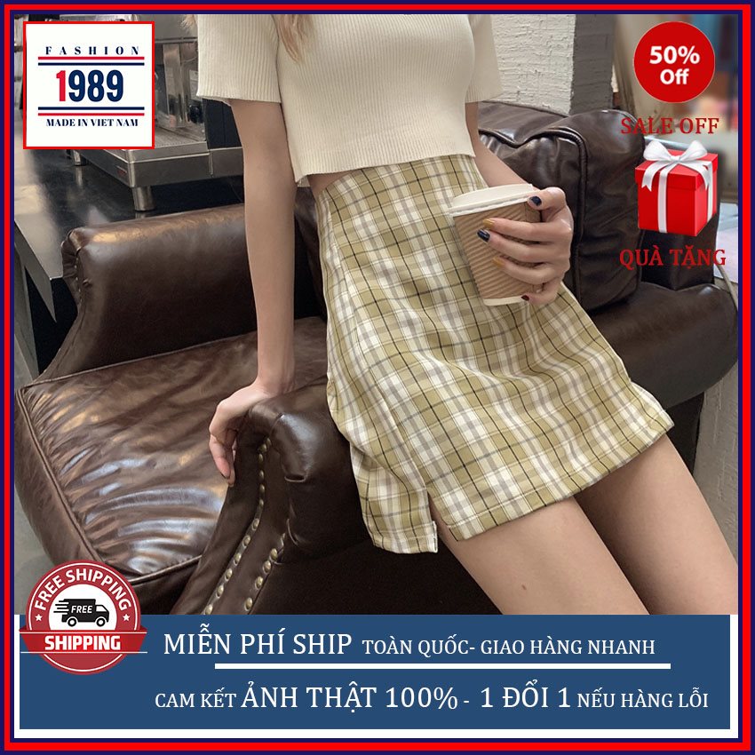 CHÂN VÁY KẺ CARO XẺ ĐÙI HÀN QUỐC CV01  CHÂN VÁY KẺ HÀN QUỐC THEO XU HƯỚNG MỚI NHẤT 2020 , DẾ MẶC DẾ KẾ HỢP CỰC TÔN DÁNG SANG CHẢNH , SIÊU DẾ THƯƠNG , SIÊU RẺ , SIÊU HÓT , SIÊU KUTE , THỜI TRANG 1989