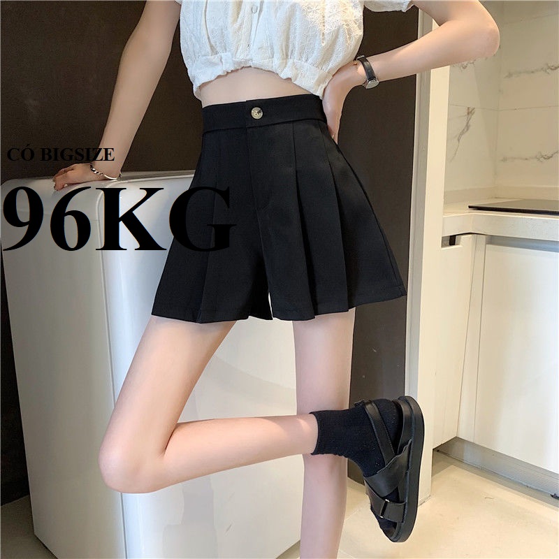 Quần short nữ ly phồng, chun sau lưng, vải tuyết mưa, có bigsize 90kg
