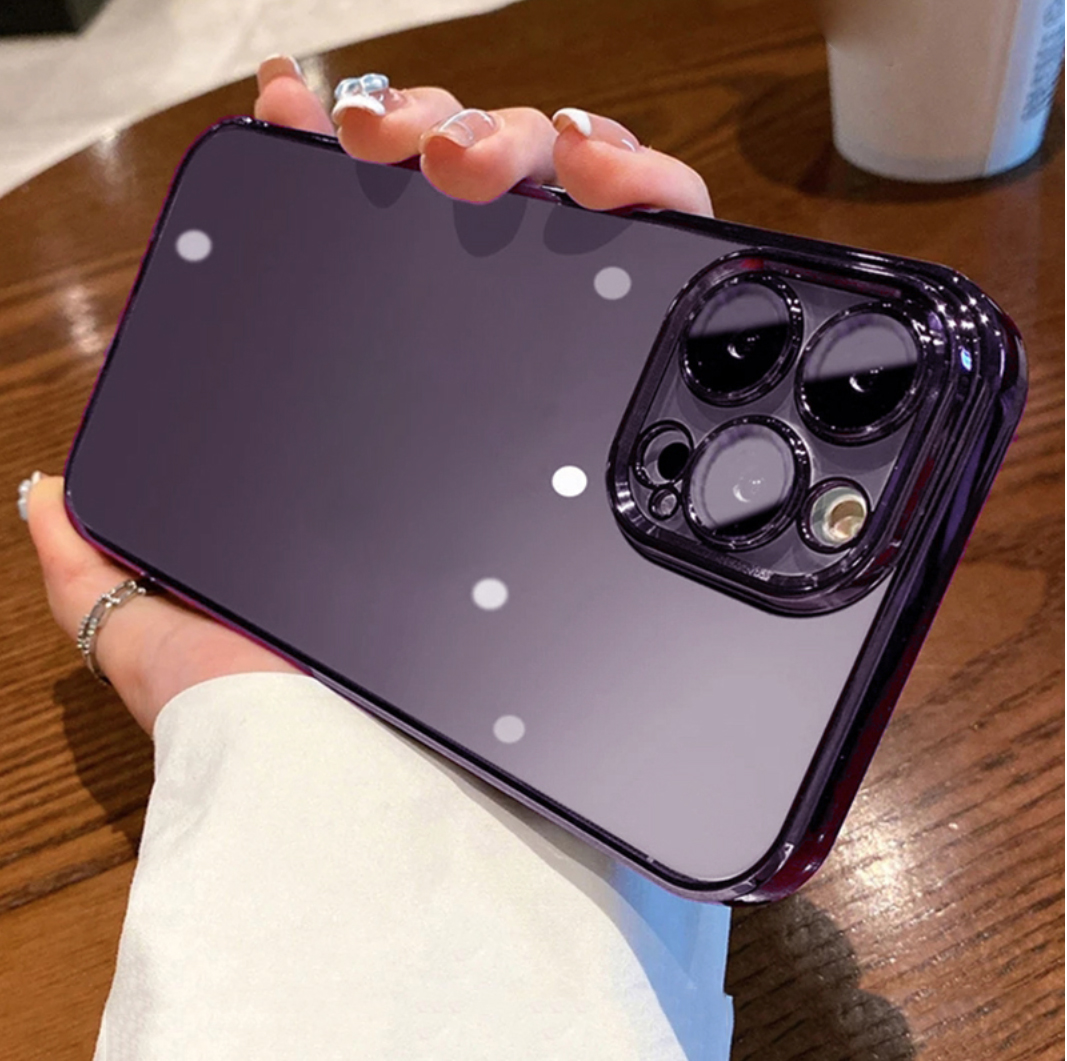 ỐP LƯNG BẢO VỆ CAMERA] iPhone 15/ 15 Plus/ 15 Pro/ 15 Pro Max/ iPhone 14/ 14 Plus/ 14 Pro/ 14 Pro Max/ iPhone 13/ 13 Pro/ 13 Pro Max Silicon trong viền màu hiệu Sulada - Lazada | Lazada.vn