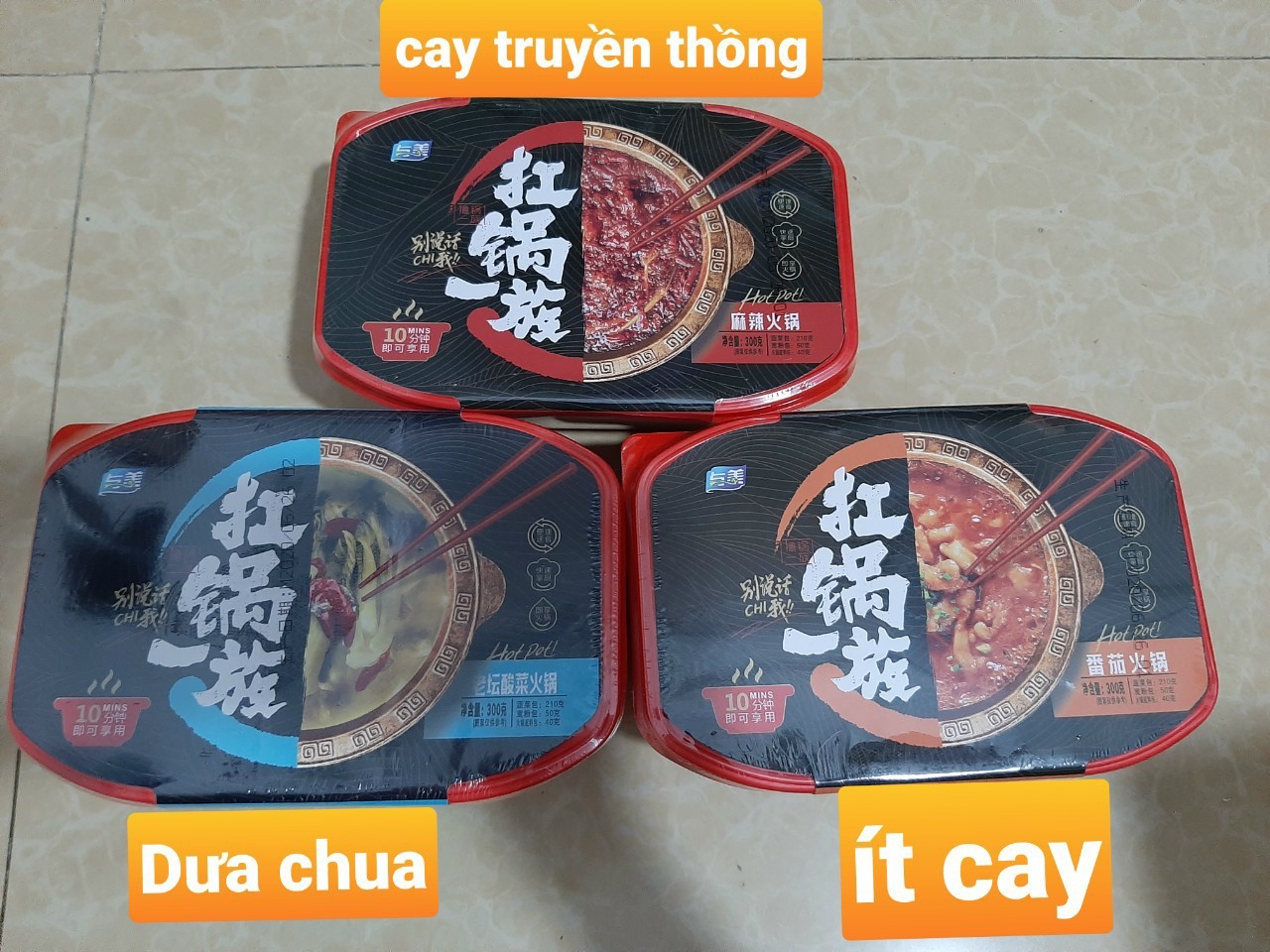 Lẩu cay tự sôi Trùng Khánh