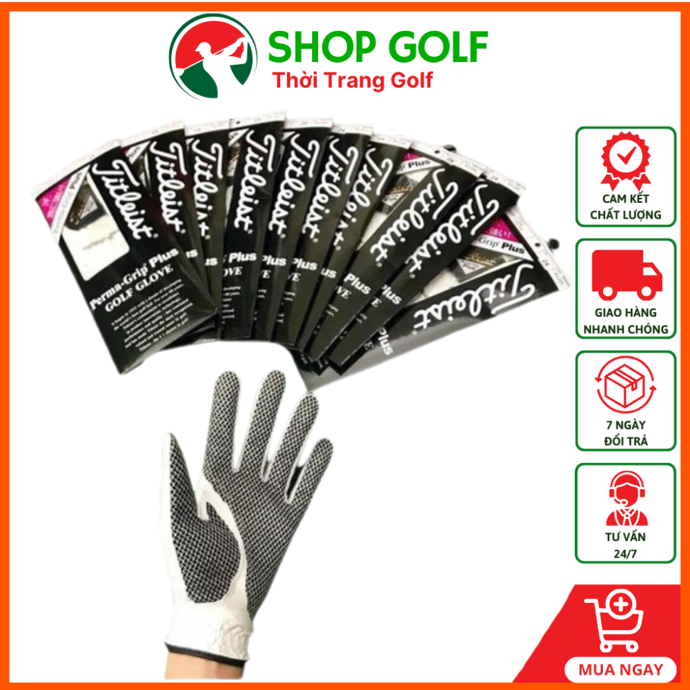 Găng tay golf titleist nam - bao tay golf chống trượt, thoát mồ hôi, chất da mềm mại ôm tay