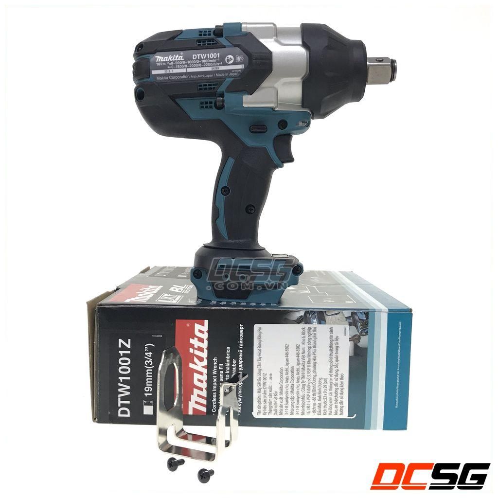 Máy siết bu lông 19mm dùng pin 18v makita dtw1001z
