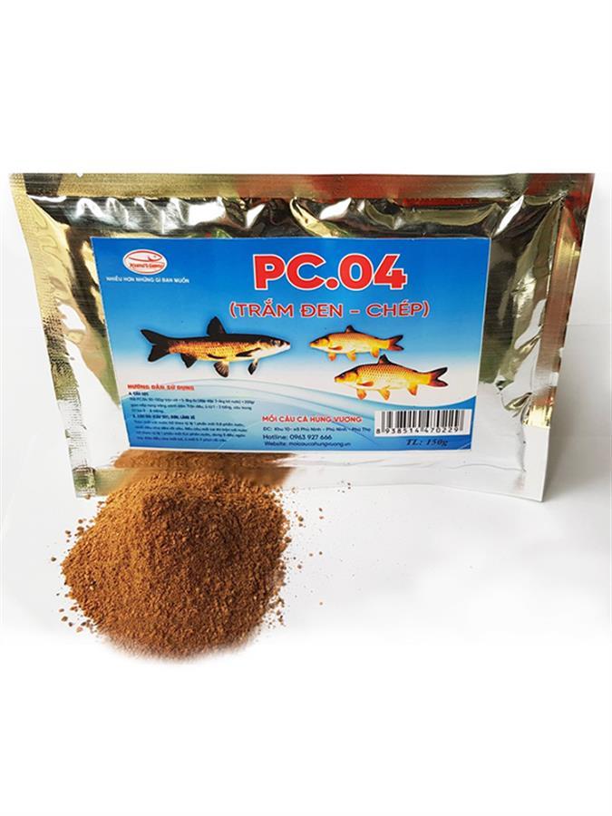 Mồi câu cá PC.04 chuyên câu cá trắm đen, câu cá chép - Mồi Câu Hùng Vương