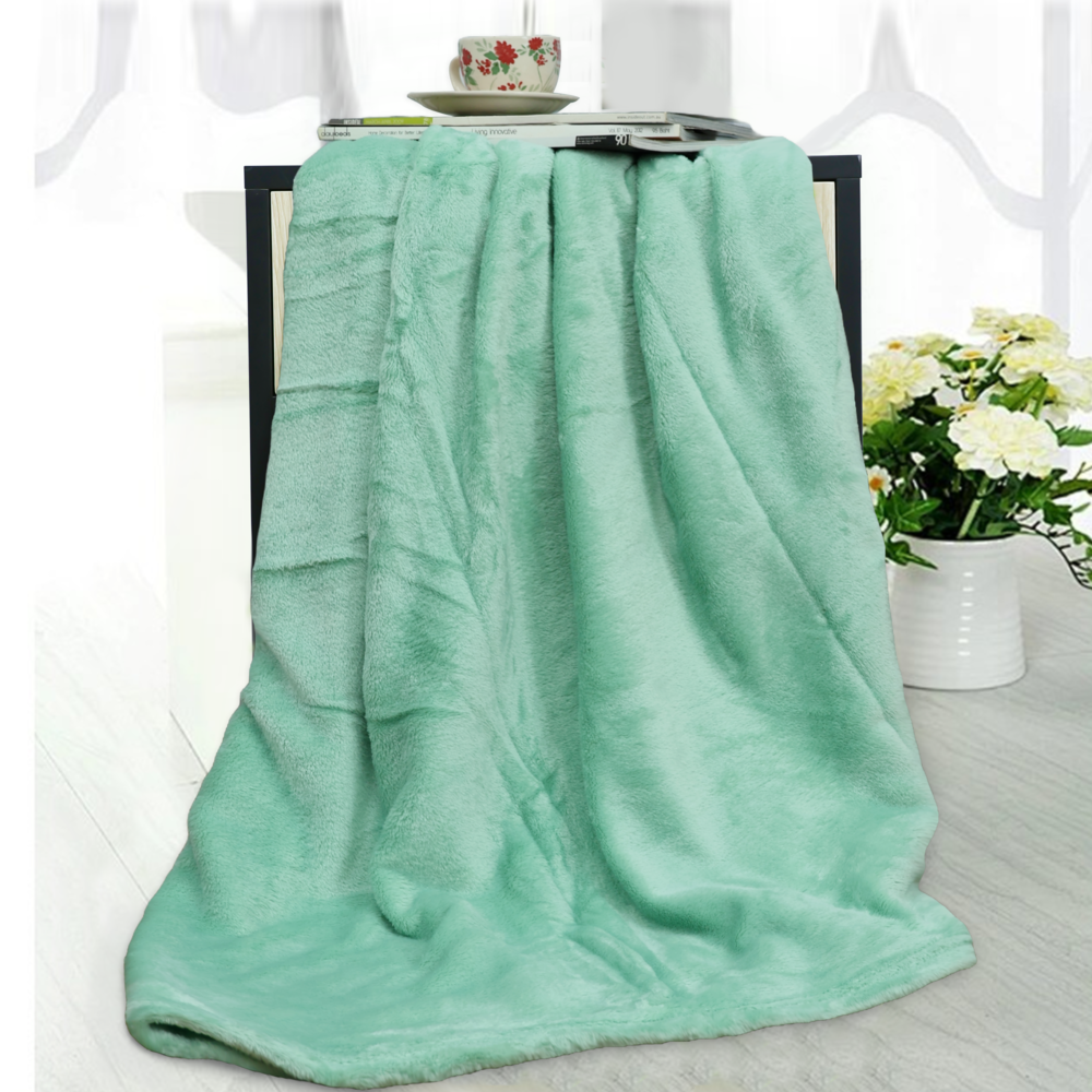 Mền tuyết NIN House siêu mềm mịn màu xanh mint - Mint (nhiều kích cỡ)