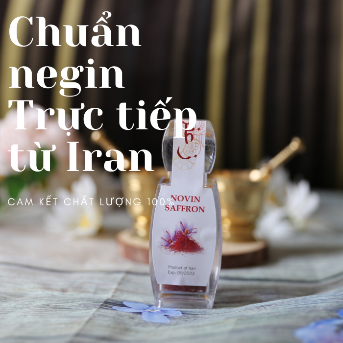 [TẶNG 5 GR NỤ HỒNG KHÔ IRAN UỐNG KÈM] 1 GR SAFFRON NHỤY HOA NGHỆ TÂY IRAN TRỰC TIẾP TỪ IRAN SỢI TO DÀI