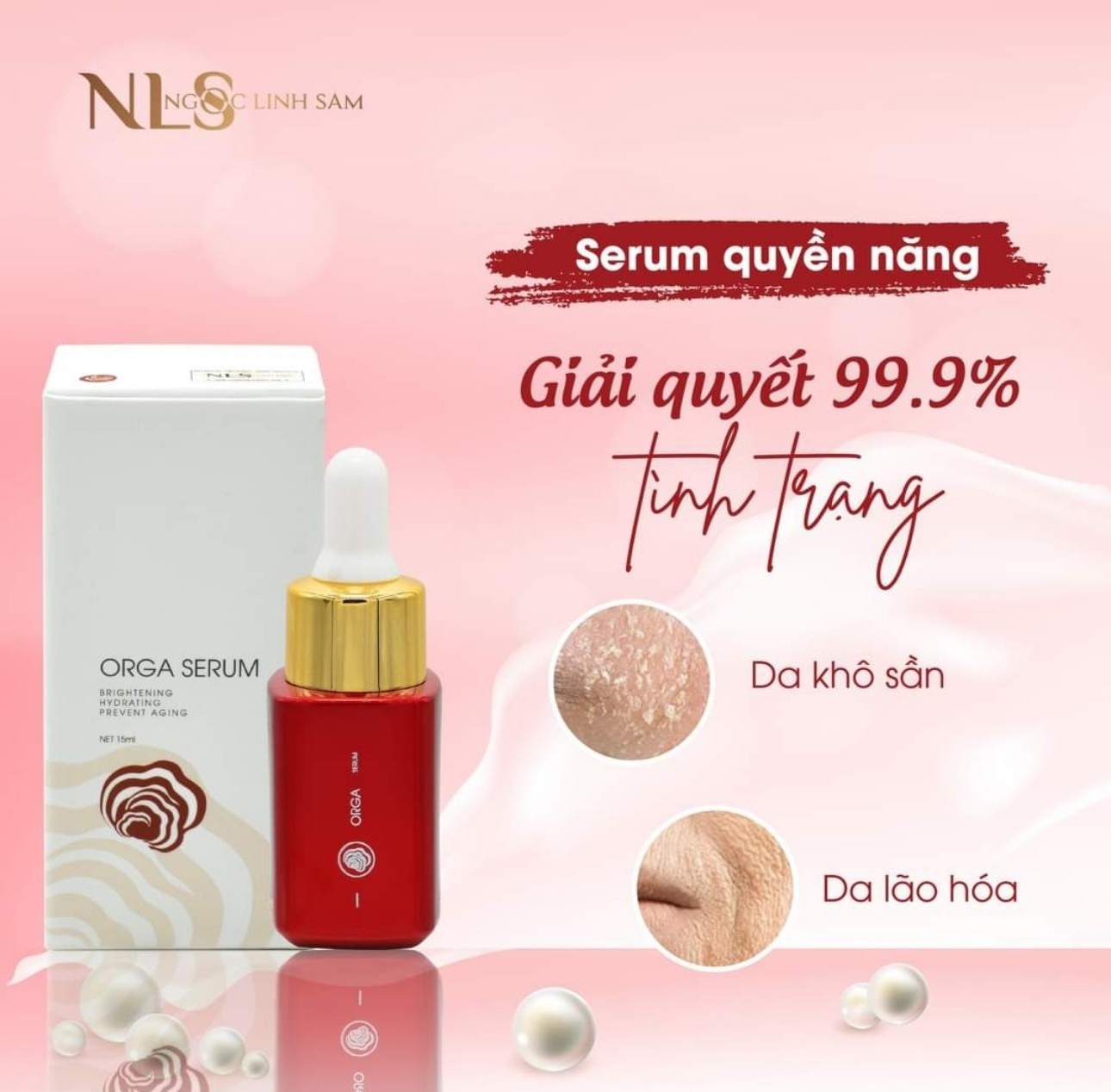 Serum dưỡng trắng da Ngọc Linh Sâm - hàng chuẩn công ty