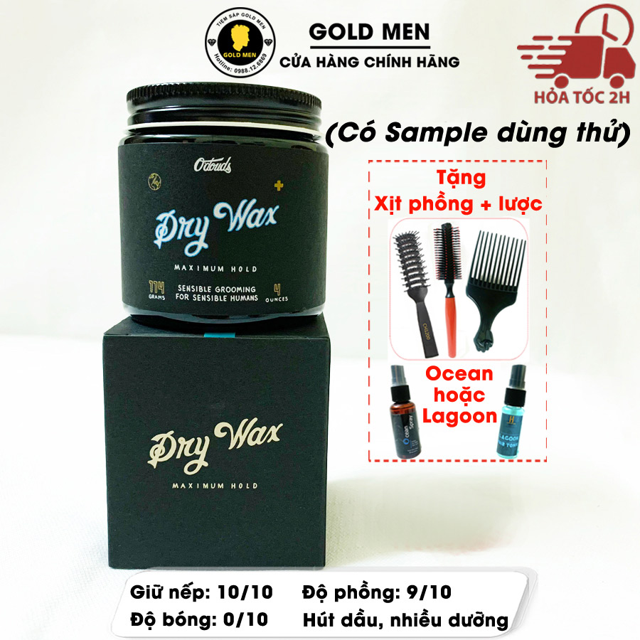 Sáp vuốt tóc O'douds Dry Wax + Tặng quà