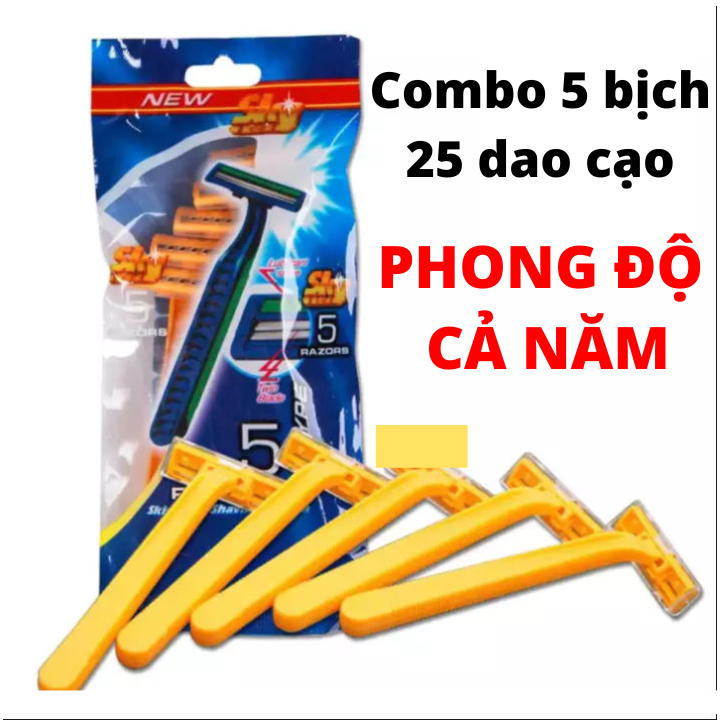 Dao cạo râu razor lưỡi kép dùng cả năm