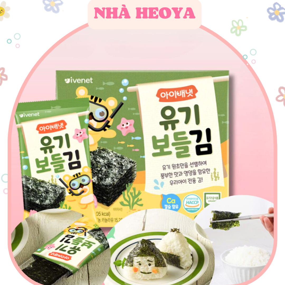 RONG BIỂN HỮU CƠ TÁCH MUỐI IVENET HÀN QUỐC CHO BÉ