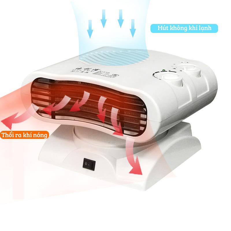 Máy sưởi xoay đảo chiều 2 tốc độ nóng ấm kèm thổi gió dilipu sy-863