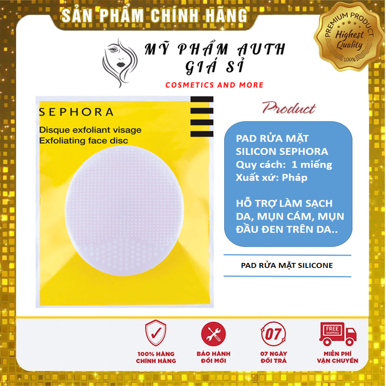 Miếng Rửa Mặt Pad Sephora Pháp