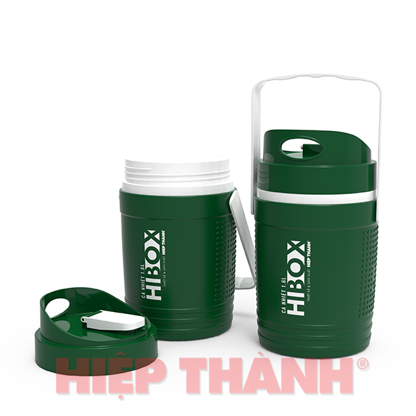 Bình đựng đá HiBox Hiệp Thành giữ nhiệt nóng lạnh có vòi 1.6 Lít. Bình nhiệt có vòi
