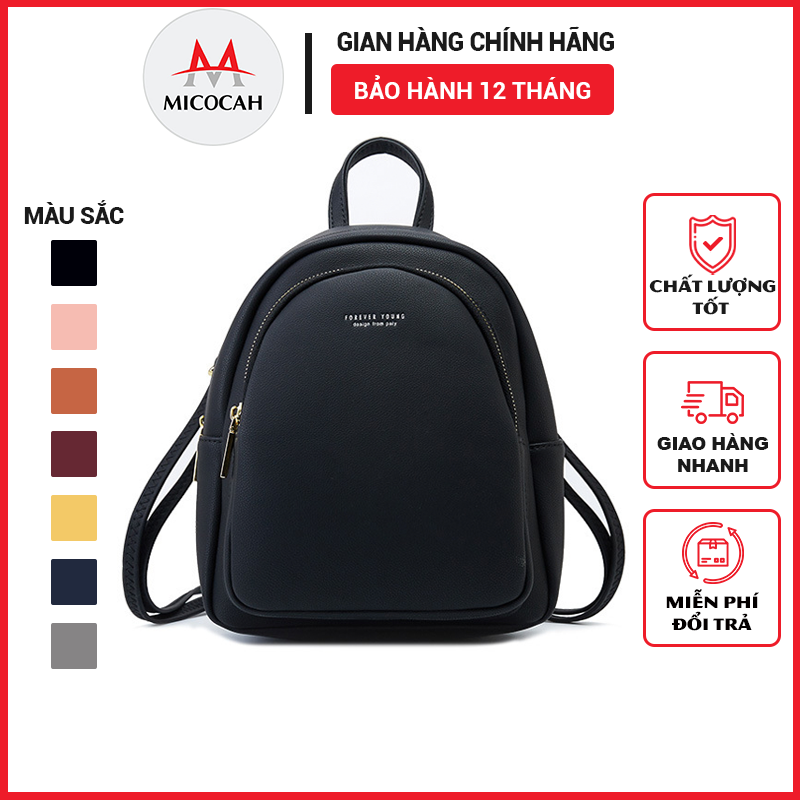 Balo Nữ Mini Thời Trang FOREVER YOUNG Balo Nữ Đi Học Đi Chơi Phong Cách Hàn Quốc Nhiều Ngăn Tiện Dụng Da Cao Cấp Cực Đẹp FY14 - Micocah Mall