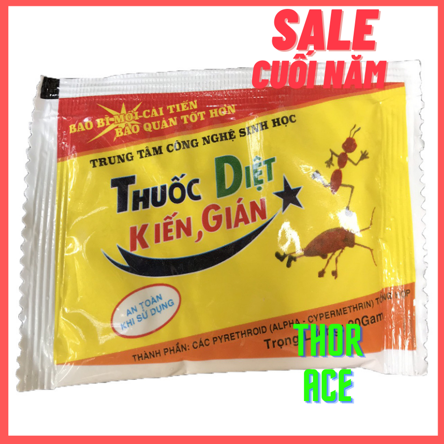 [Hoàn Tiền 10%] Thuốc diệt kiến gián tận gốc dạng bột rắc xua đuổi và diệt kiến gián nhanh chóng không mùi an toàn với sức khoẻ