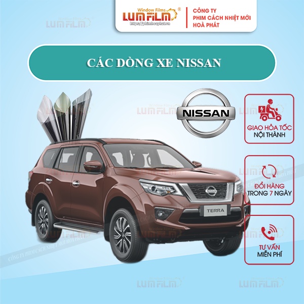 Phim cách nhiệt oto dán cho các dòng xe nissan
