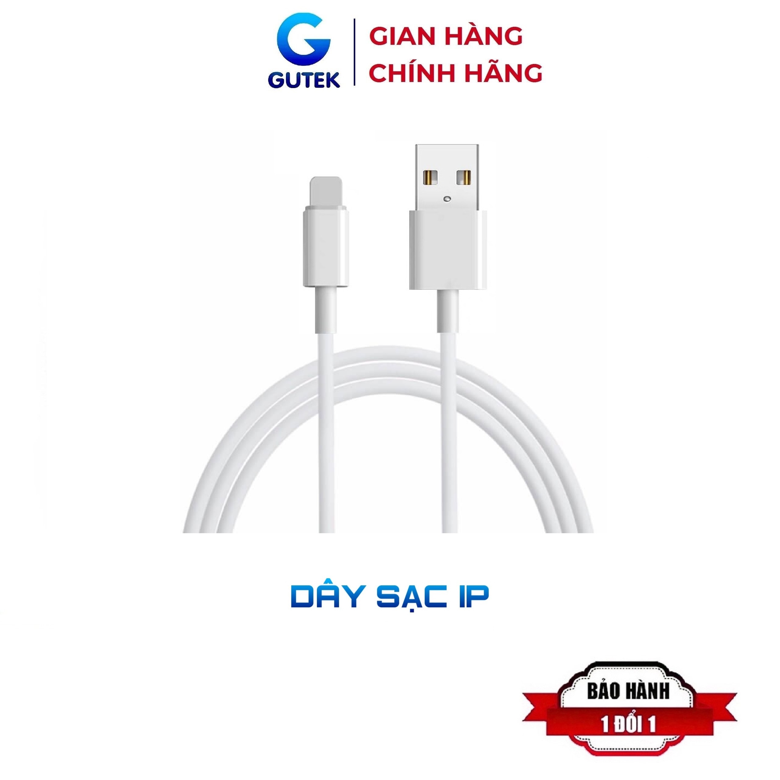 Dây cáp sạc IP ipad airpod tai nghe bluetooth i12 5V-1A bảo vệ thiết bị - ổn định dòng điện