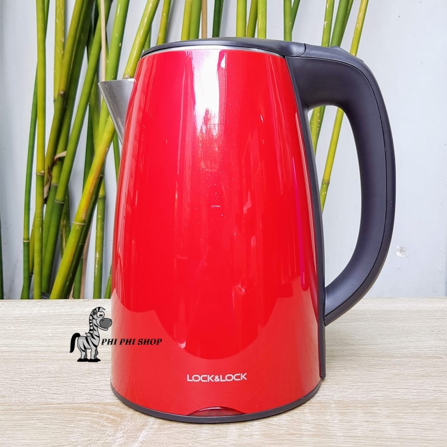 Ấm đun nước siêu tốc Lock&Lock 2 lớp chống nóng dung tích 1.7L EJK731 - Màu đỏ