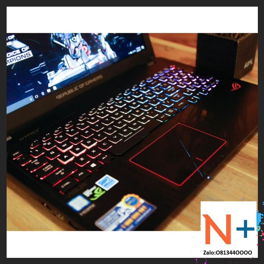 laptop cũ chơi game cơ bản đồ họa , bảo hành 12 tháng phần cứng  mềm trọn đời LAPTOP GAMING ASUS GL553VD I7 7700HQ,