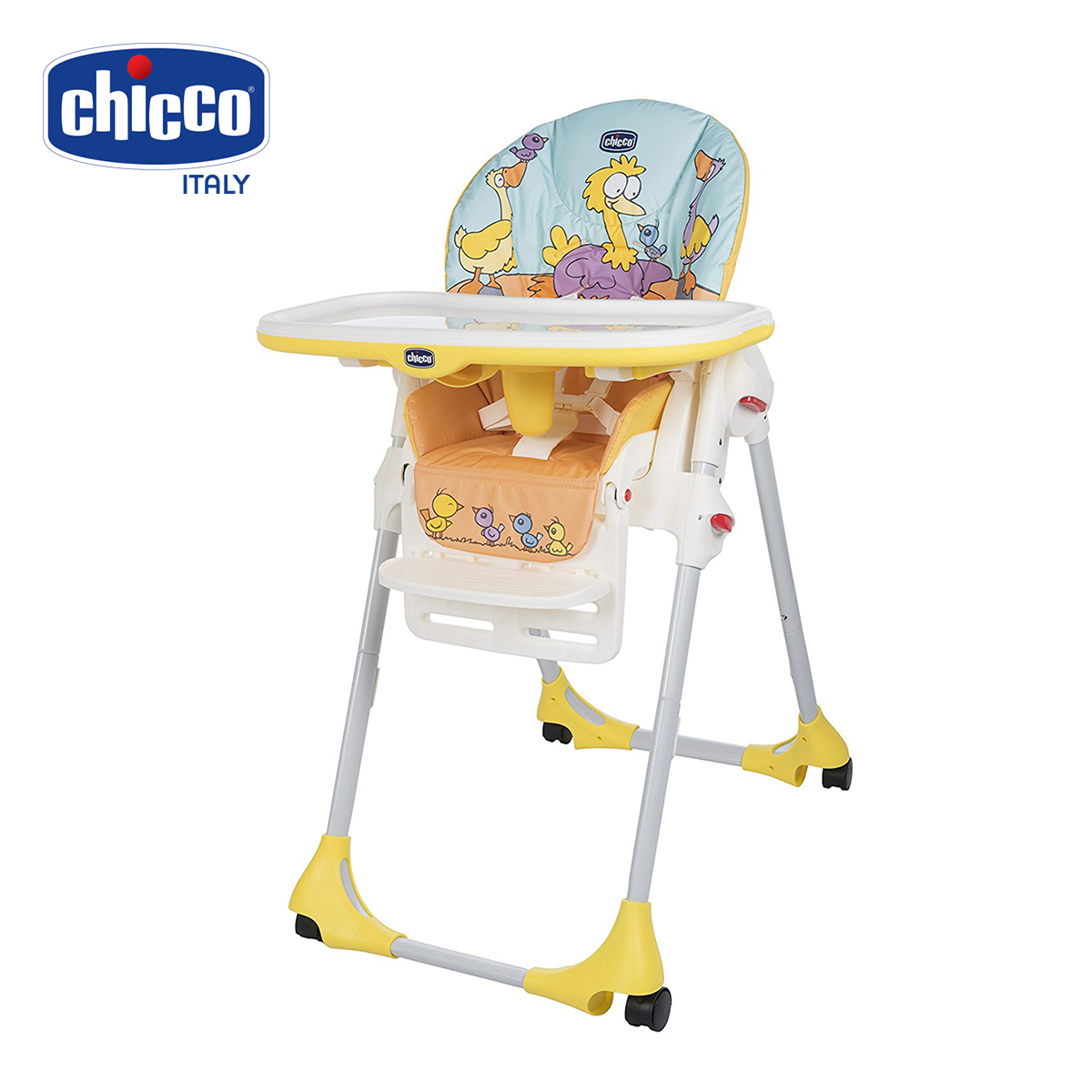 Ghế ăn Chicco Polly Vịt con 2W