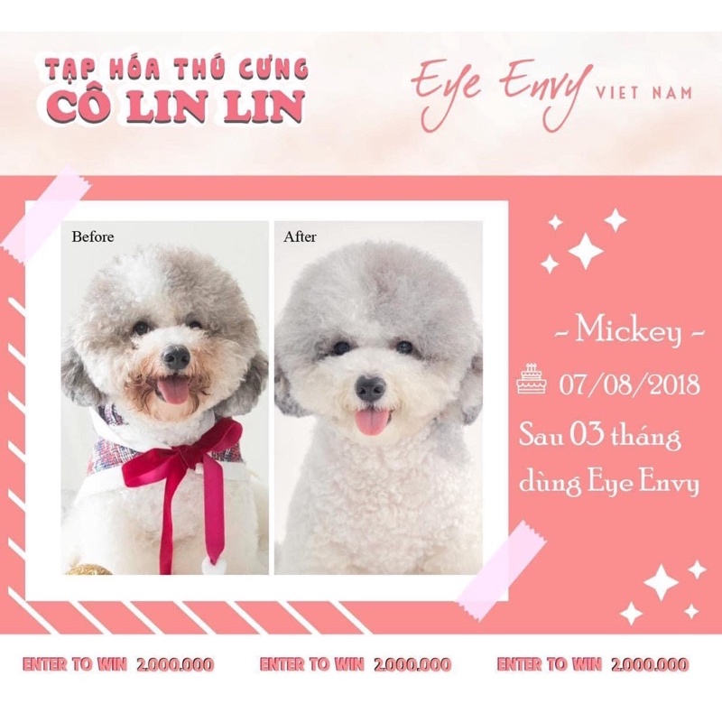 Eye envy - Xịt ố lông miệng chó mèo