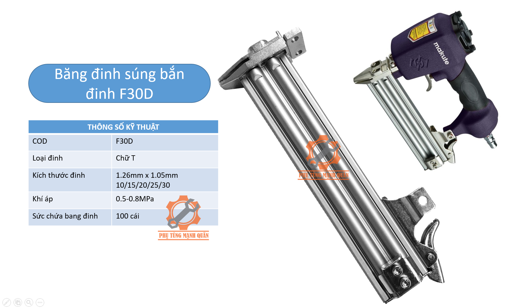 Hộp đinh dụng cụ bắn đinh F30D